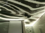 Sufit napinany zebra i podświetlenie