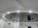 Sufit lustrzany czarny wielopoziomowy