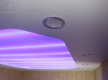 Sufit napinany półprzezroczysty z LED oświetleniem